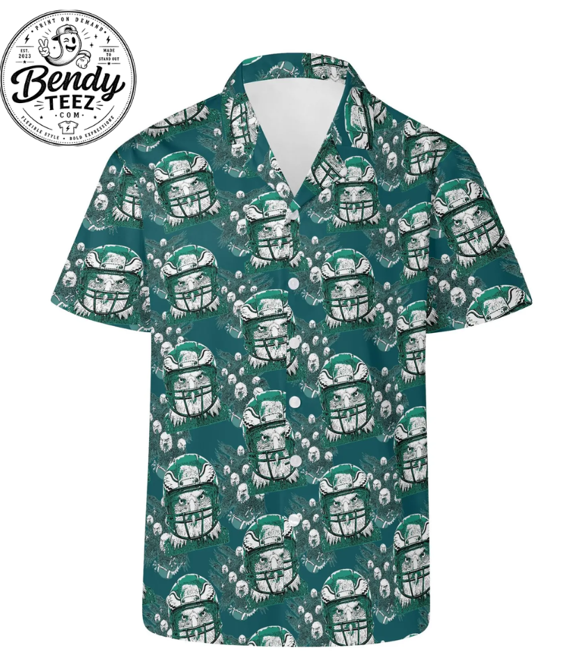 Tropical Football Hawaiian Shirt – All Over Print Button Up