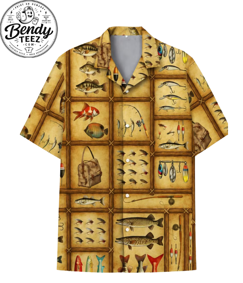 Vintage Fishing Shirt – Tackle Beach Button Up
