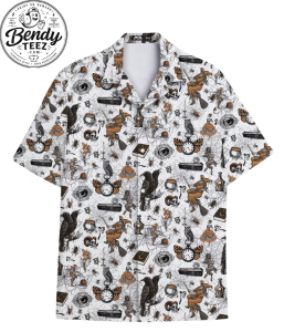 Vintage Witch Shirt – Halloween Skull Spooky Button Up