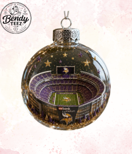 Vikings Stadium Holiday Ornament
