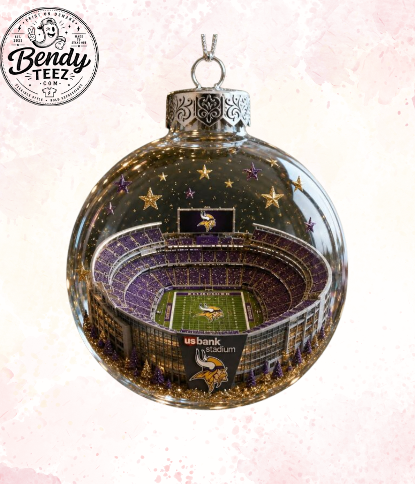 Vikings Stadium Holiday Ornament